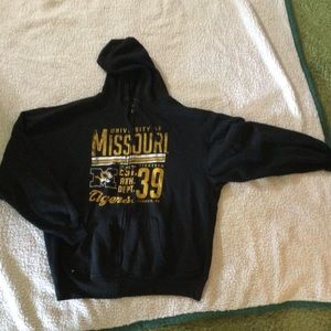 Mizzou zip up hoodie